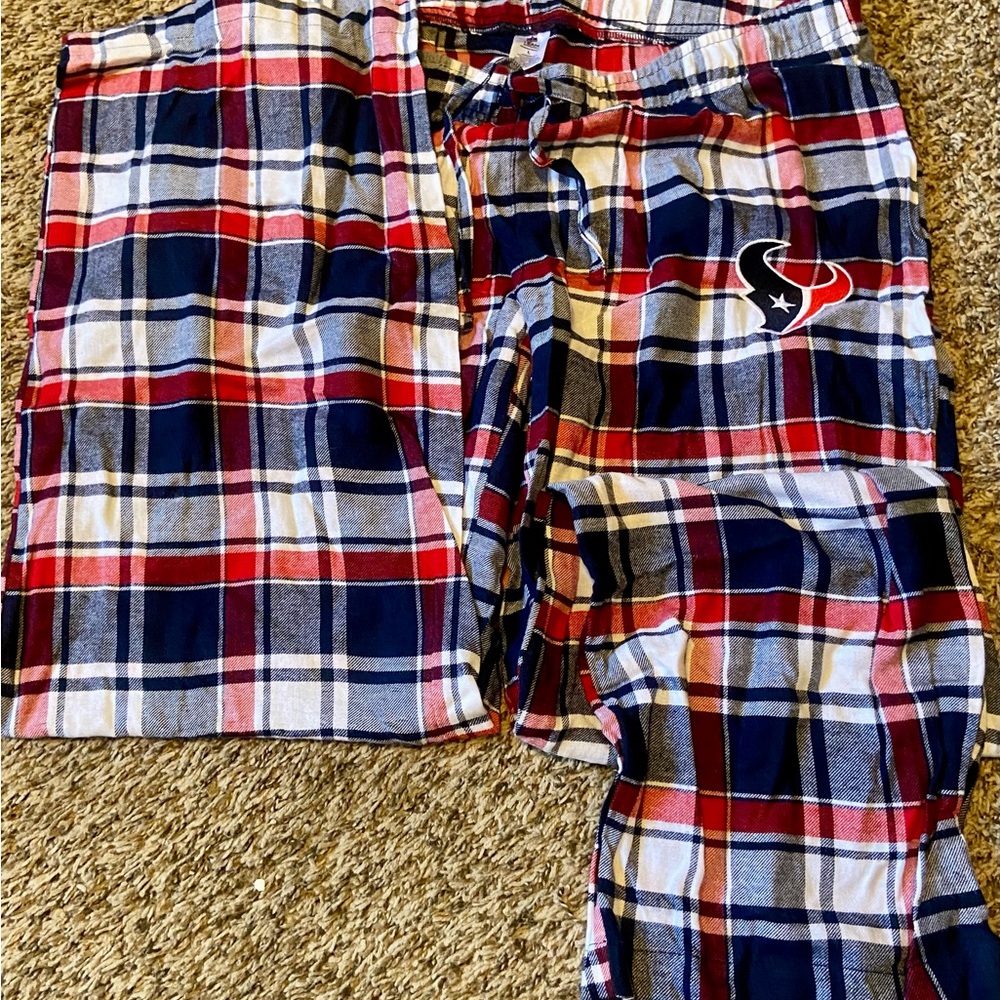Houston Texans Plaid Pajama Bottoms